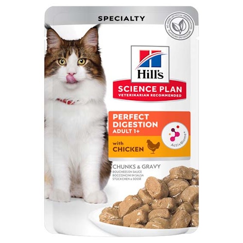 Hills Feline Adult Per.Digest. Chicken 12x85g