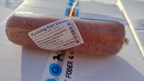 Emmzo BARF Kyckling (från Varmlösa) kött utan ben