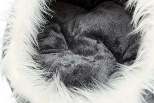 Minou igloo, 41 × h30 × 50 cm, beige/grå