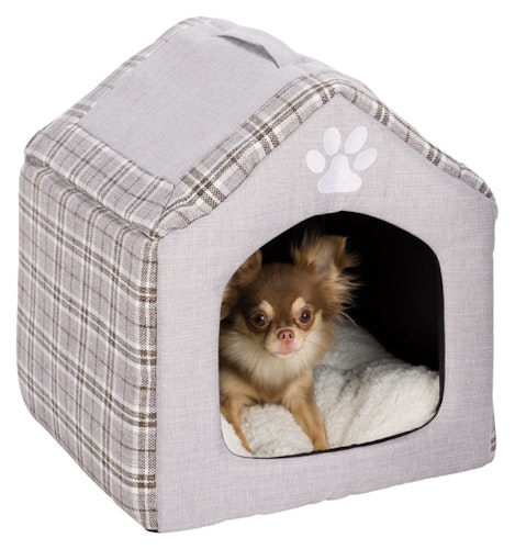 Silas igloo, 40 × h45 × 40 cm, grå/cream