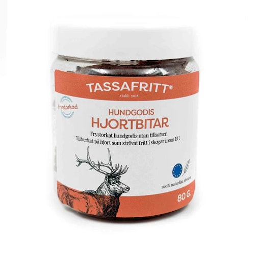 Frystorkat Hundgodis Hjort 80g