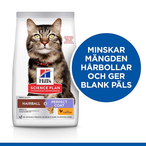Hills Feline Adult Hairball & Perfect Coat Chicken