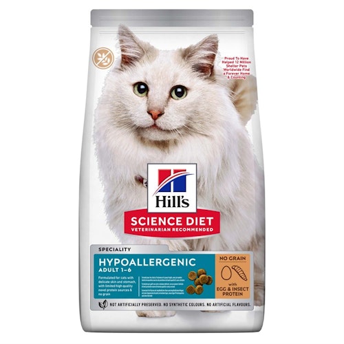 Hills Feline Adult Hypoallergenic Egg & Insect Protein