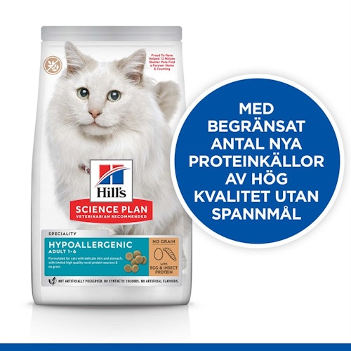 Hills Feline Adult Hypoallergenic Egg & Insect Protein