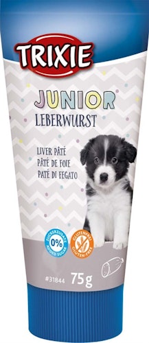 Junior leverpaté i tub 75 g med grönläppad mussla