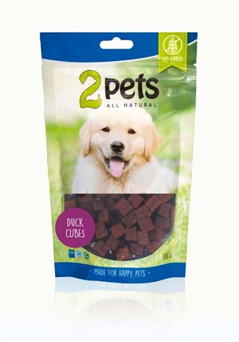 2pets Dogsnack Duck Cubes,