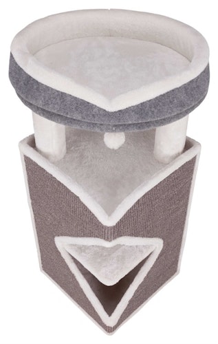 Klösmöbel Cat-Tower Arma, 38 x h98 x 38 cm, grå/vit