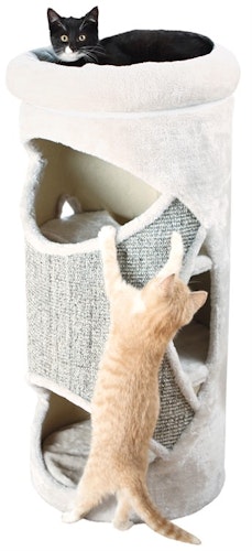 Klösmöbel Cat-Tower Cracia, ø 38 x h85 cm, ljusgrå
