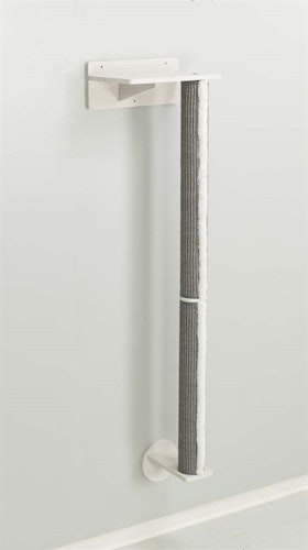 Vägg-set 1, 35×130×25 cm, vit/grå