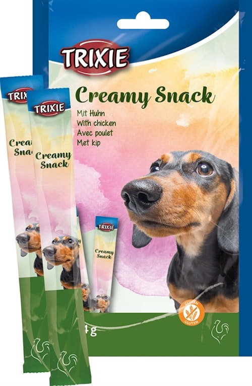 Creamy Snacks Hund Kyckling, 5 × 14 g