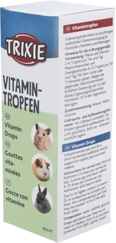 Vitamindroppar för gnagare 15ml