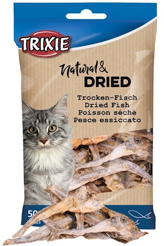 Torkad fisk för katt