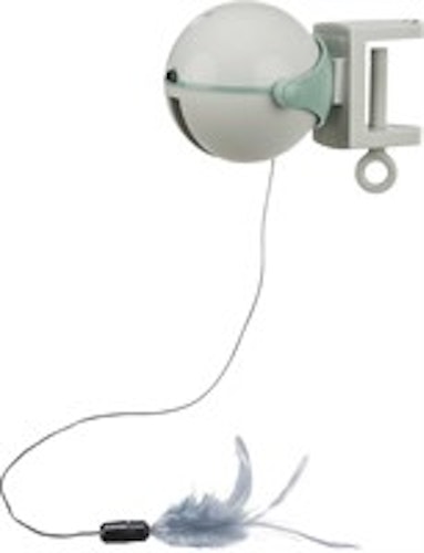 Kattleksak Catch-It, plast, 10 × 14 cm, vit
