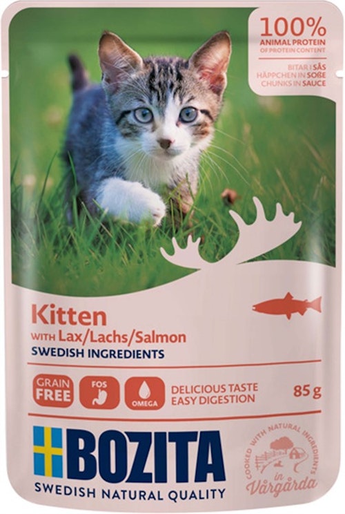 Bozita kitten Lax i sås 85