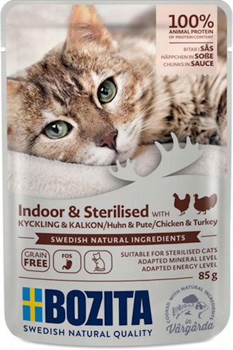Bozita I&S Kyckling & Kalkon i sås 85 g