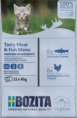 Bozita Kitten Multibox 12x85 g i sås / 1.02kg