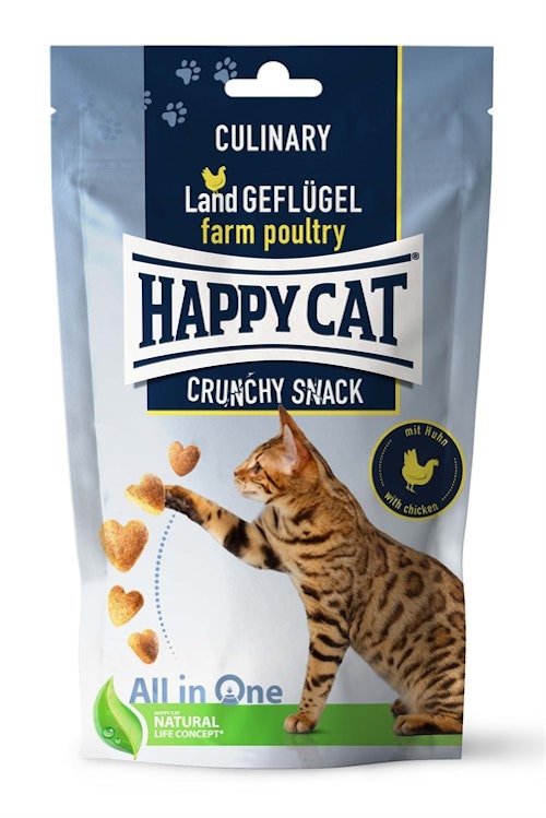 HappyCat Crunchy Snack, fågel/morötter, 70 g