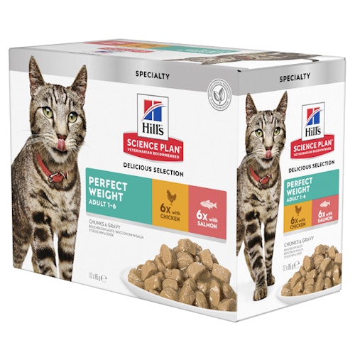 Hills Feline Perf.Weight Chicken & Salmon 12x85g