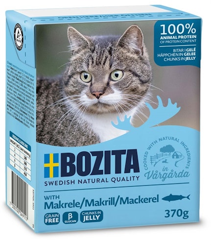 Bozita Katt Tetra Bitar i gelé Makrill 370 g