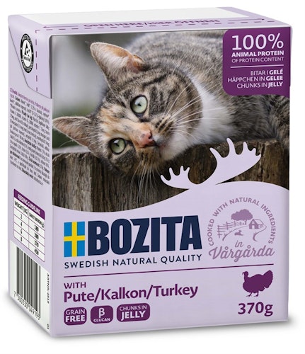 Bozita Katt Tetra Bitar i gelé Kalkon 370 g