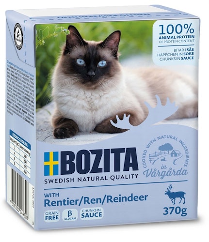 Bozita Katt Tetra Bitar i sås med Ren 370 g