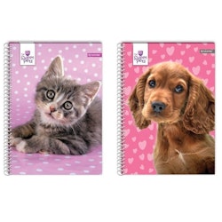 Anteckningsbok 2-pack - Hund och Katt