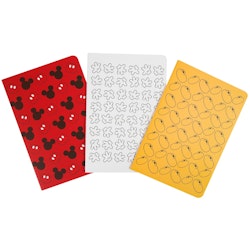 Anteckningsbok 3-pack - Musse Pigg