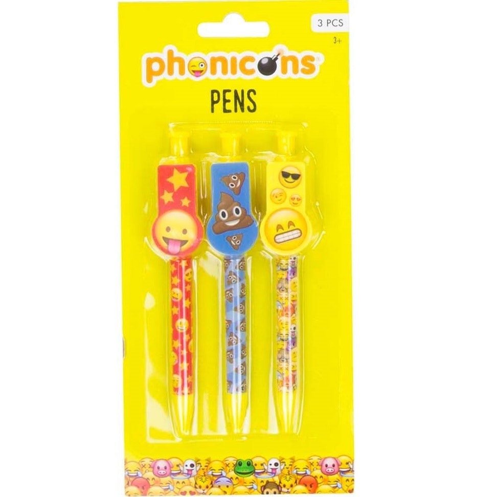 Kulspetspenna 3-pack - Emojis