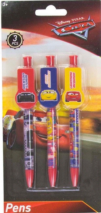 Kulspetspenna 3-pack - Disney Cars