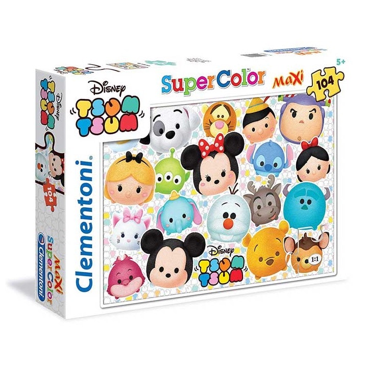 Pussel, Kids SuperColor 104 bitar - Tsum Tsum