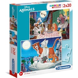 Pussel 2x20 bitar - Animal Friends