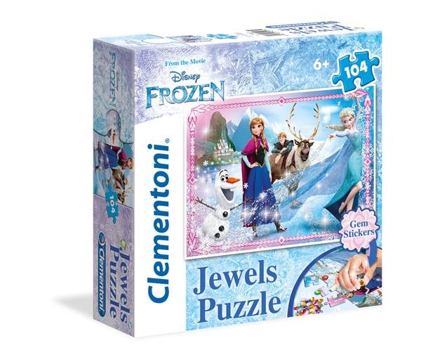 Pussel med Juveler 104 bitar - Frost