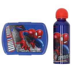 Matlåda och vattenflaska - Spiderman