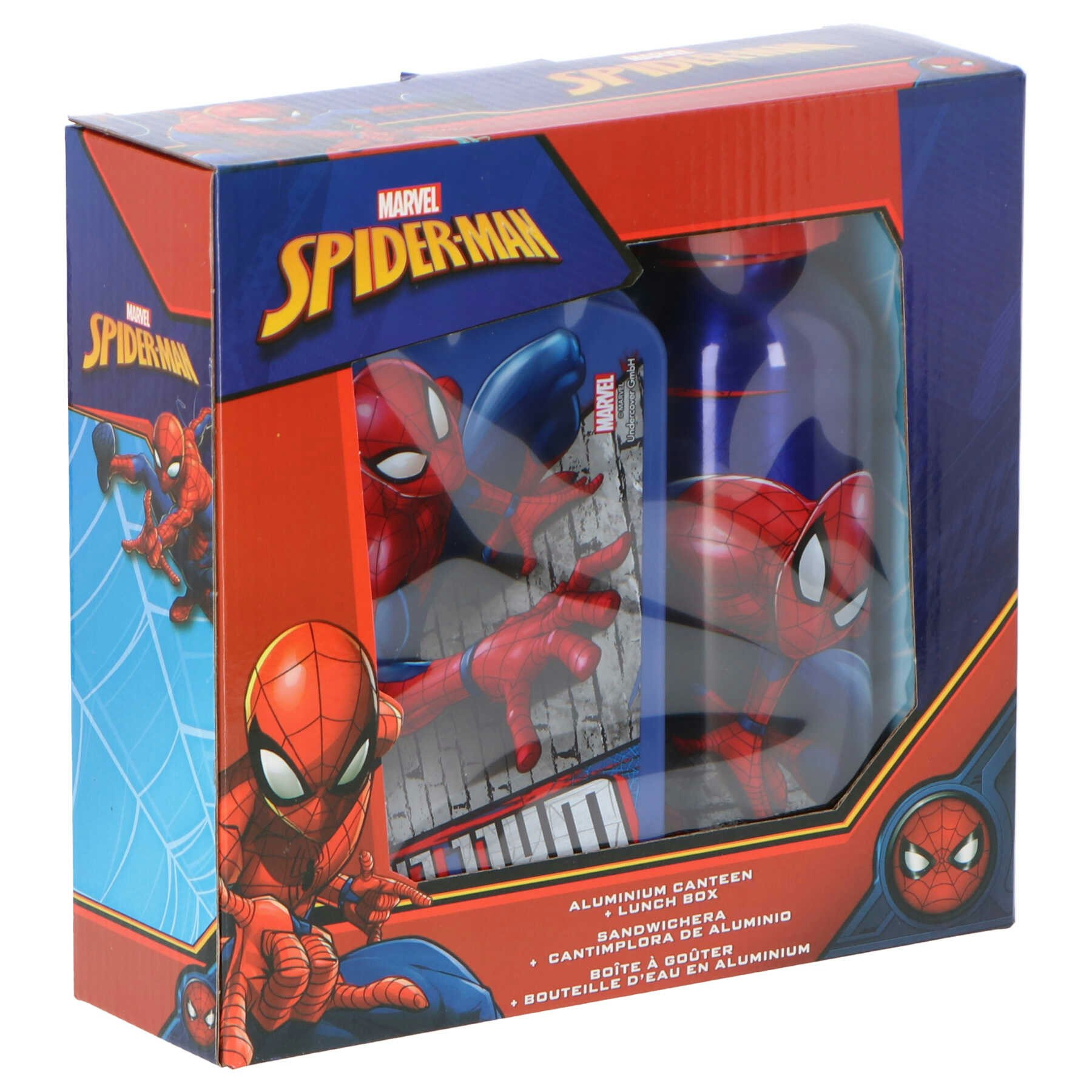 Matlåda och vattenflaska - Spiderman