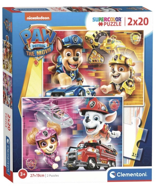 Pussel 2 x 20 Bitar - Paw Patrol