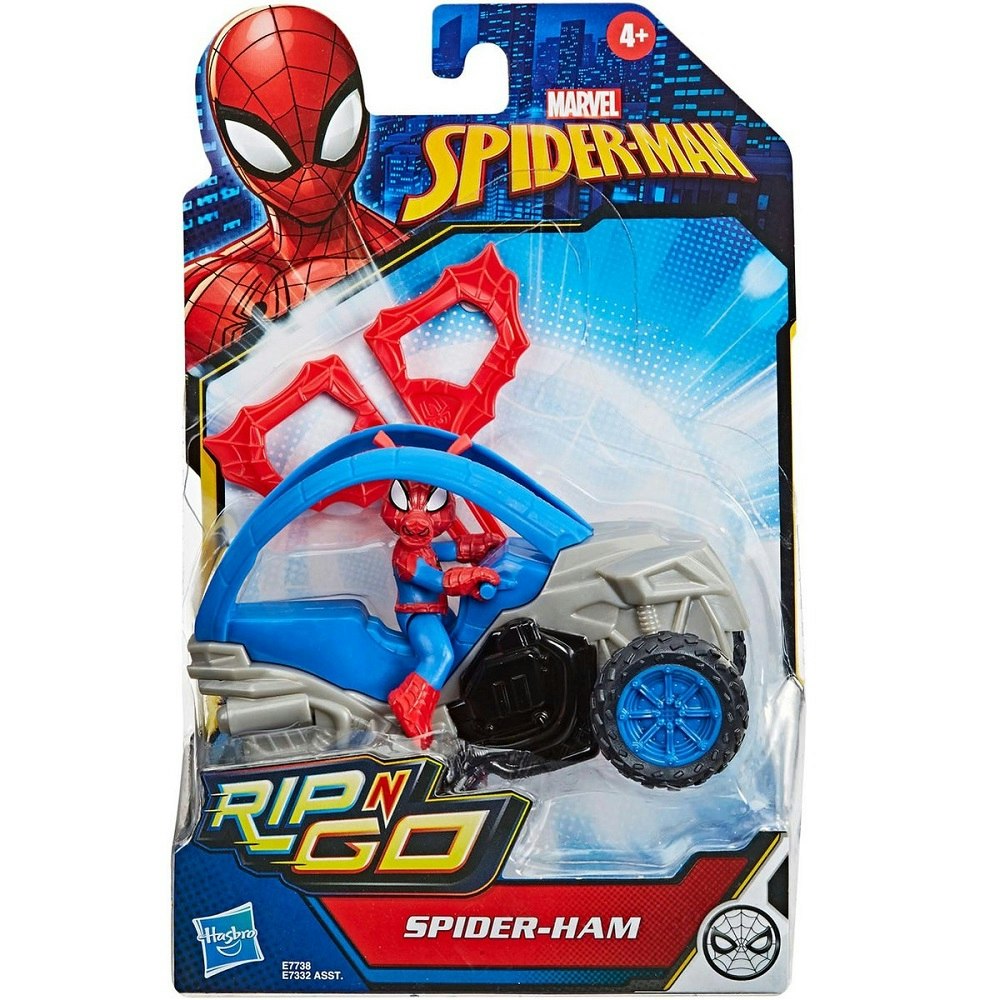 Marvel Spider-Ham Rip N Go stuntfordon - Spiderman