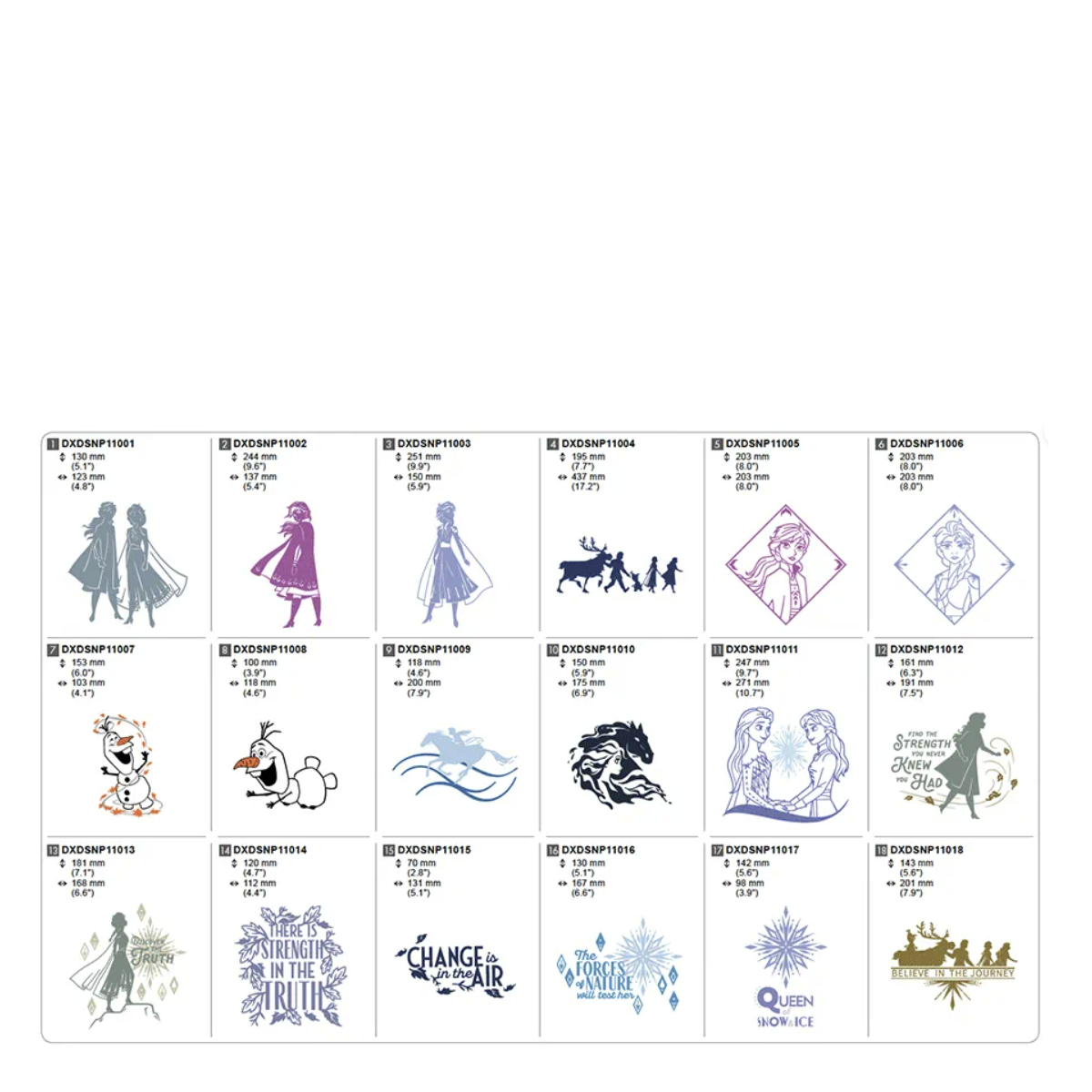 Disney Frozen 2 - Design-kollektion Vinylmönster