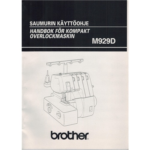 Svensk manual till Brother Overlock M929D