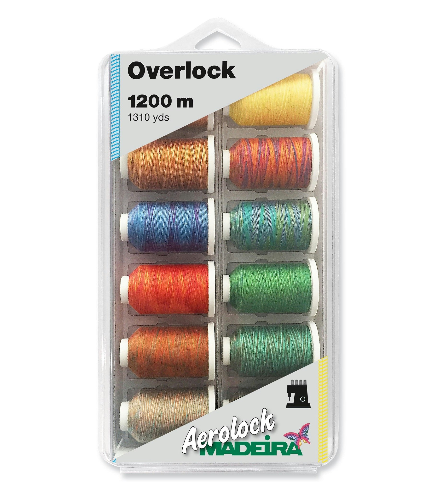 MADEIRA Overlockbox Aerolock No.125 1200M 12 MULTIFÄRGER