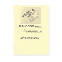 Instruktionsbok KA-8300 överföringssläde - Svensk