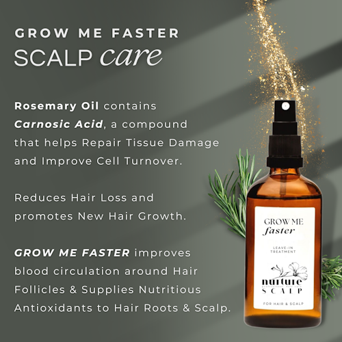 GROW ME FASTER; Rosemary LEAVE-IN Scalp Care for Hair Growth