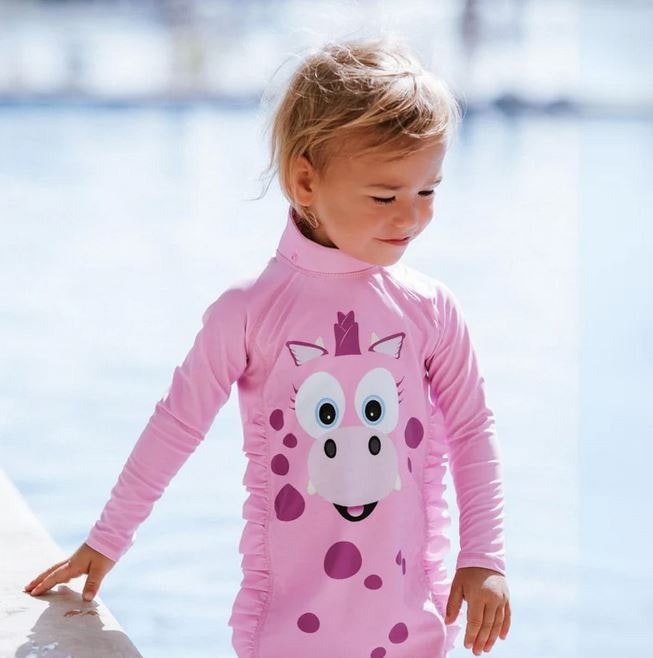 My Carry Potty UV-drakt barn - Rosa Drage