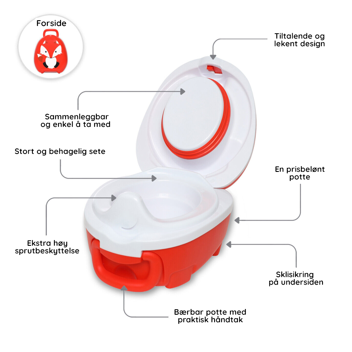 My Carry Potty bærbar potte til barn Rev