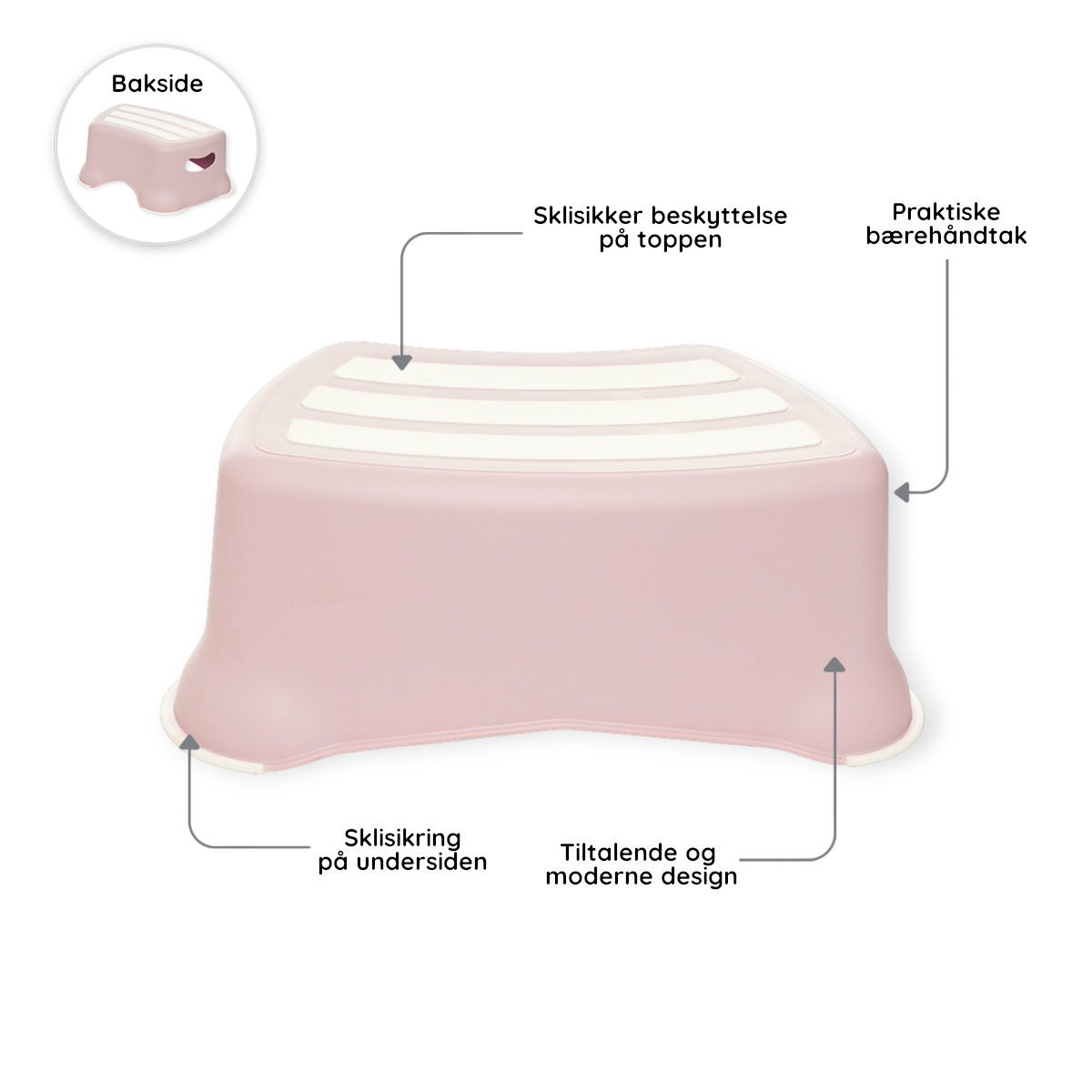 My Carry Potty Toalettsete & Baderomskrakk Pastellrosa