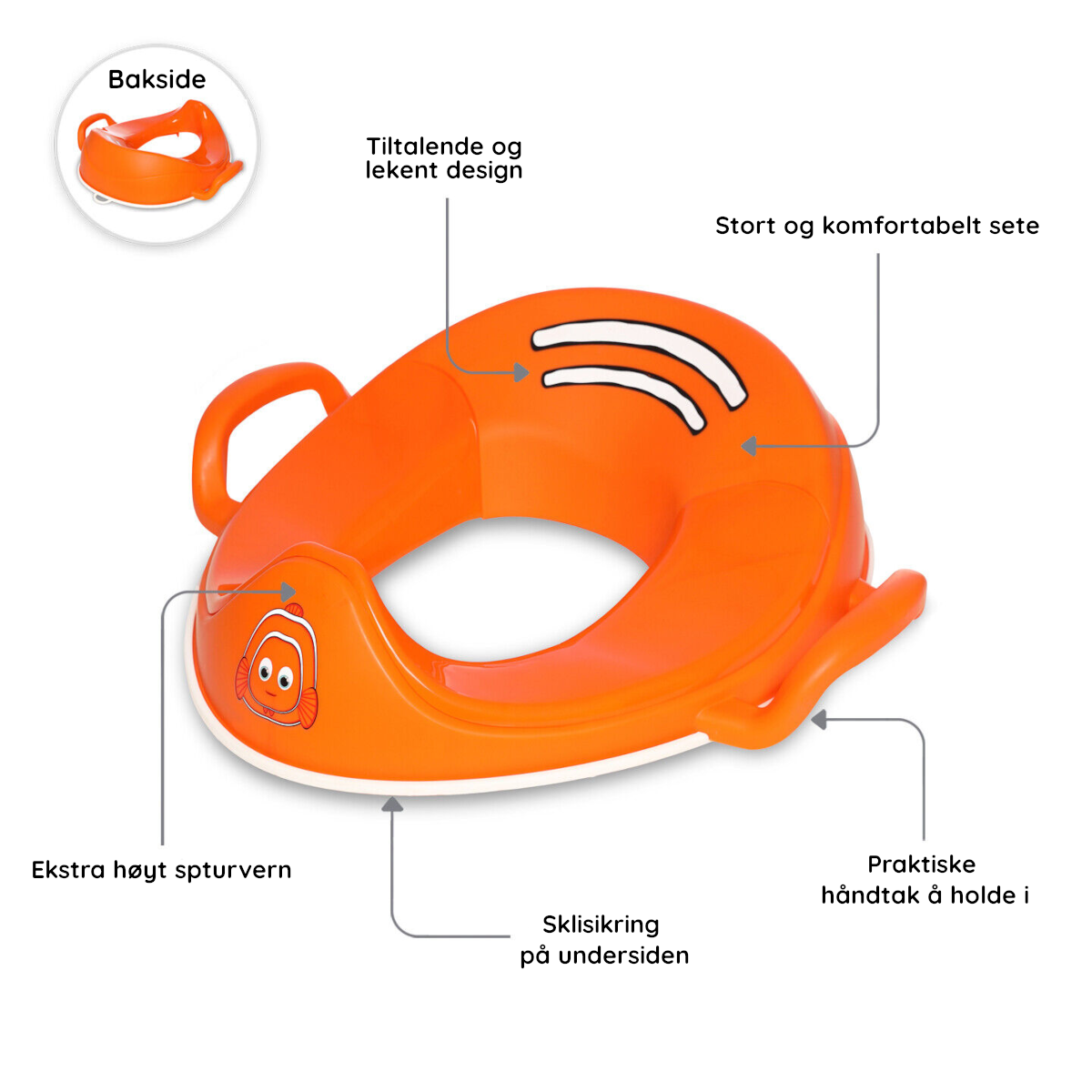 Toaring för barn – My Carry Potty Clownfisk