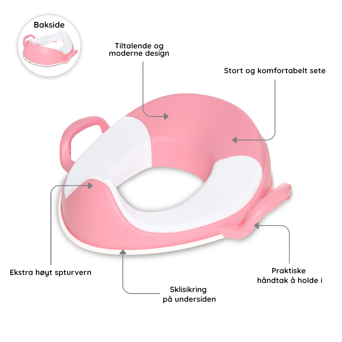 Set med toasits & barnpall My Carry Potty Rosa