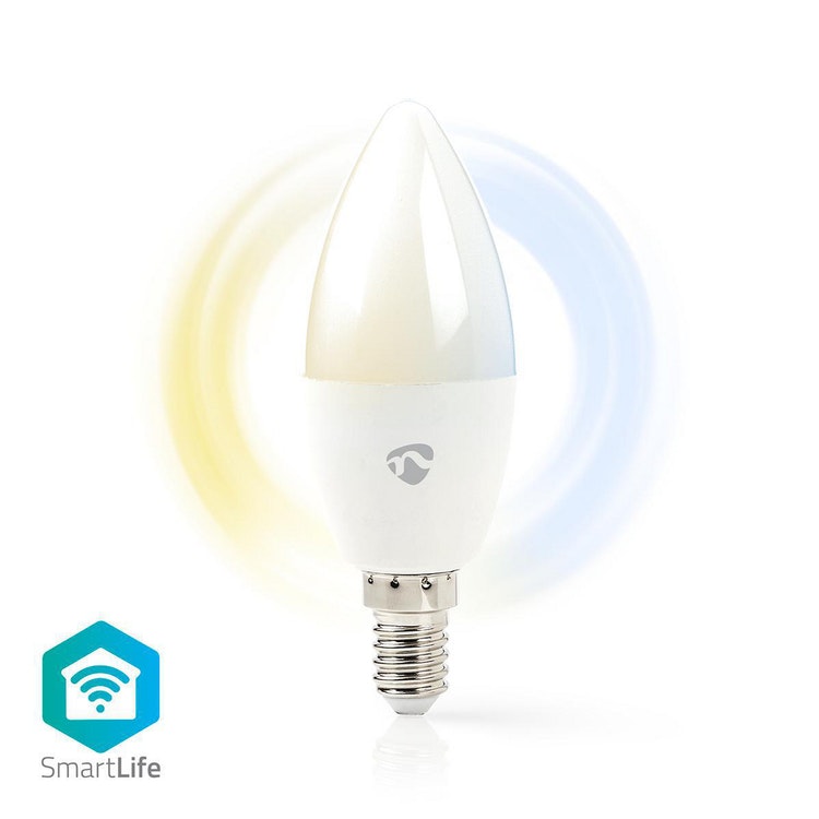 WiFi Smart LED-lampa | Varmt till kallt vitt | E14 - Wingblad Teknik