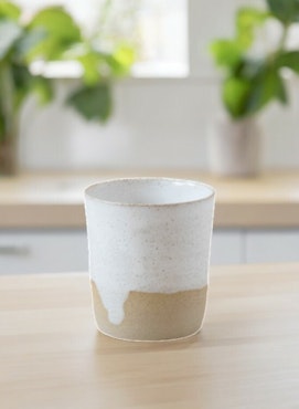 Studio Latitud Mug no Handle White/Beige