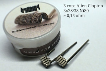 Hellbilly Coils - 3 Core Alien (0.15 ohm)