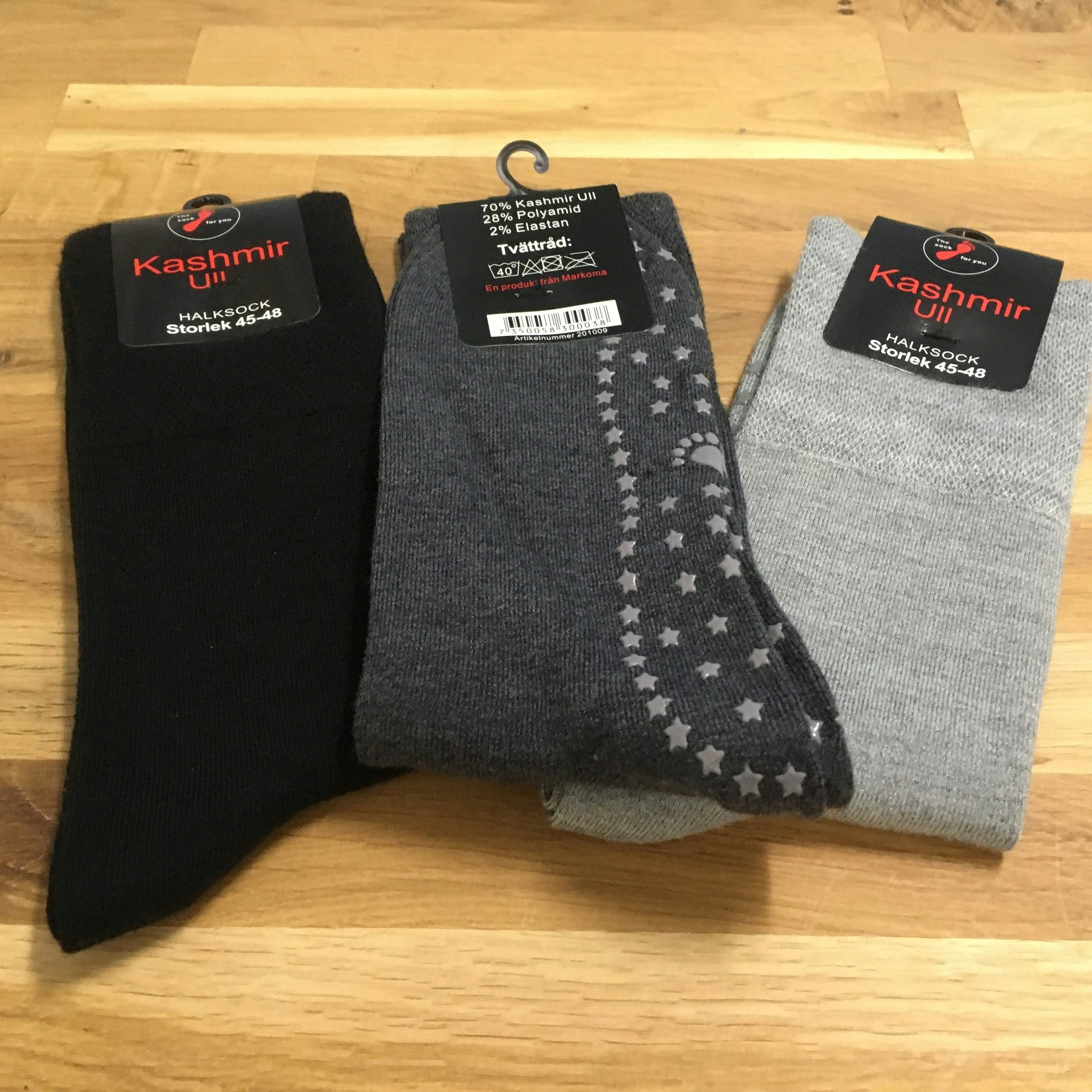 Halksocka med lös resår - ull